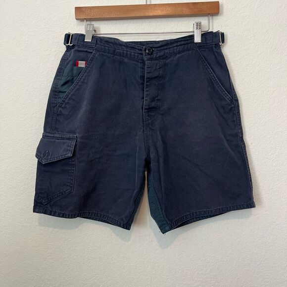 Birdwell Navy Blue Stretch Tactical Chino Walk Shorts Men's Size Small - Picture 1 of 6